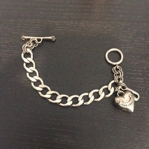 Juicy couture silver bracelet